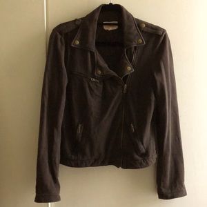 CURRENT/ELLIOT soft cotton moto jacket size 2